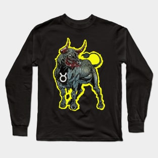 ZOMBIE ZODIAC HORRORSCOPE (Taurus) Long Sleeve T-Shirt